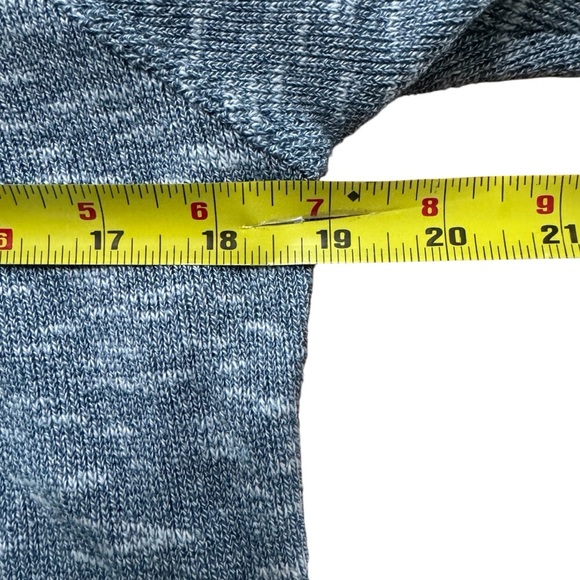 Roxy Blue Heather Sweatshirt Hoodie Terry Cloth Long Sleeve Kangaroo pocket M - Picture 5 of 10